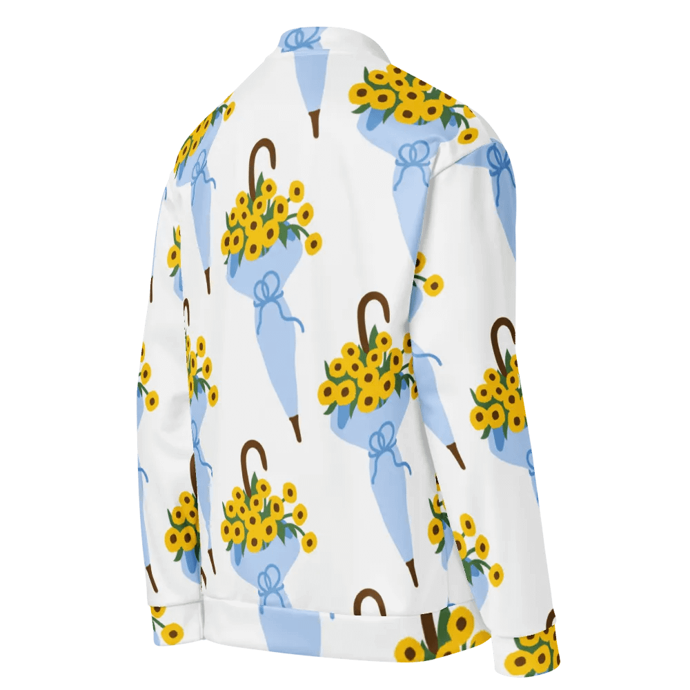 Sunflower Breeze Bomber Jacket product image (9)