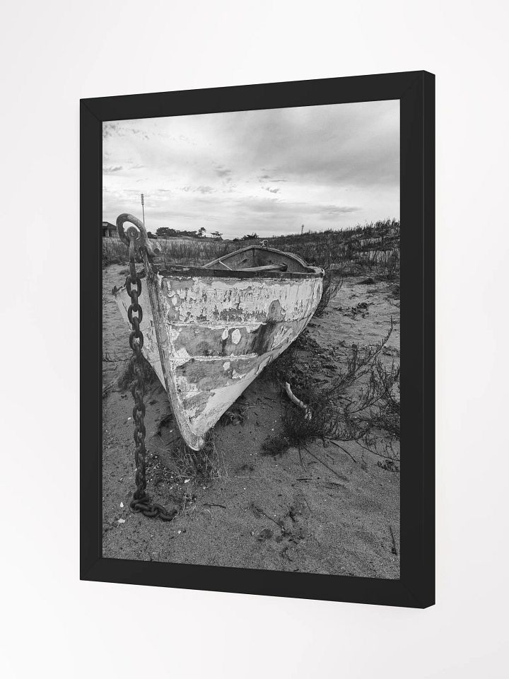 Black and White photo of Boat 12x16 product image (6)