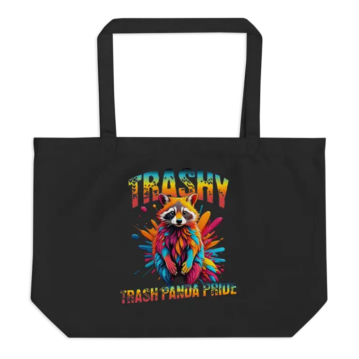 Trashy Trash Panda Pride Colorful Tote Bag product image (1)