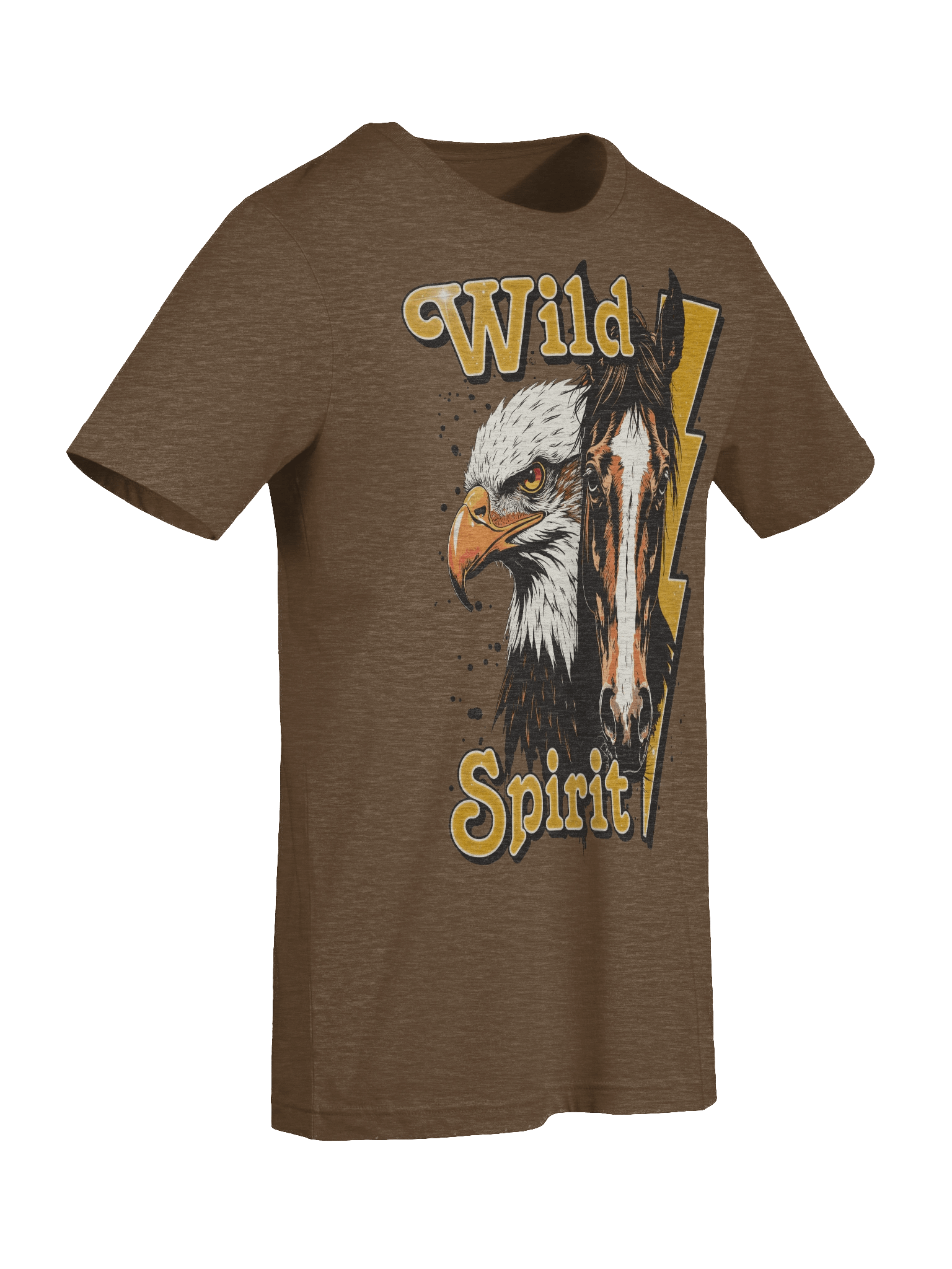 The "Wild Spirit" Eagle & Horse Bella T-Shirt product image (6)