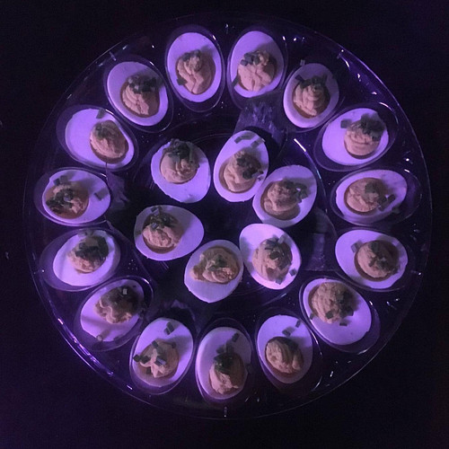 Special sauce deviled eggs 😈