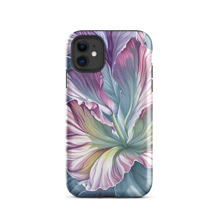 Tough Phone Case for iPhone® - Flower in Shades of Pink and Blue product image (47)