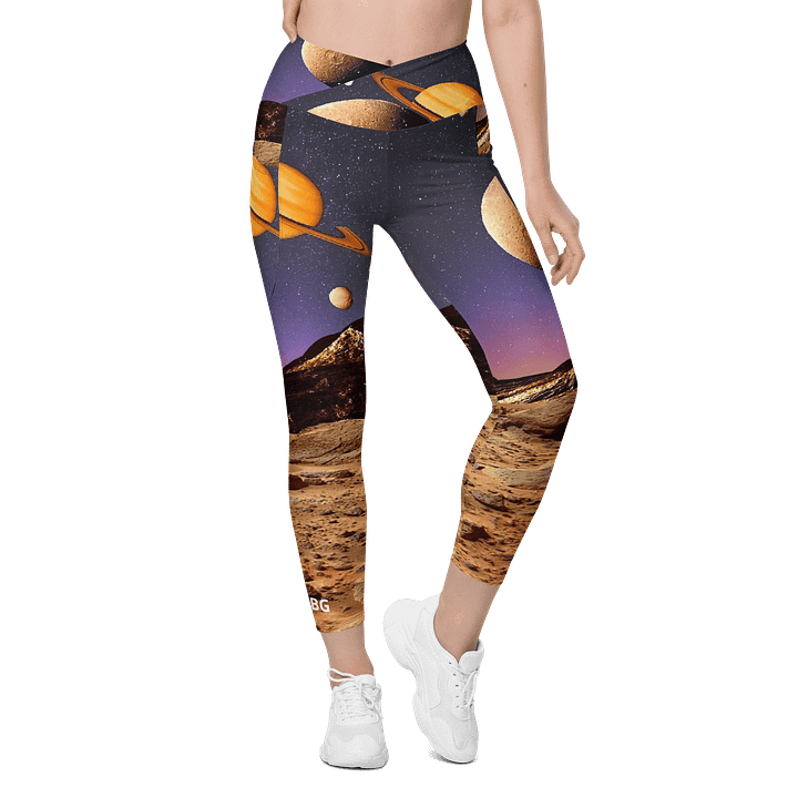 'Floating' Crossover Leggings with Pockets product image (1)