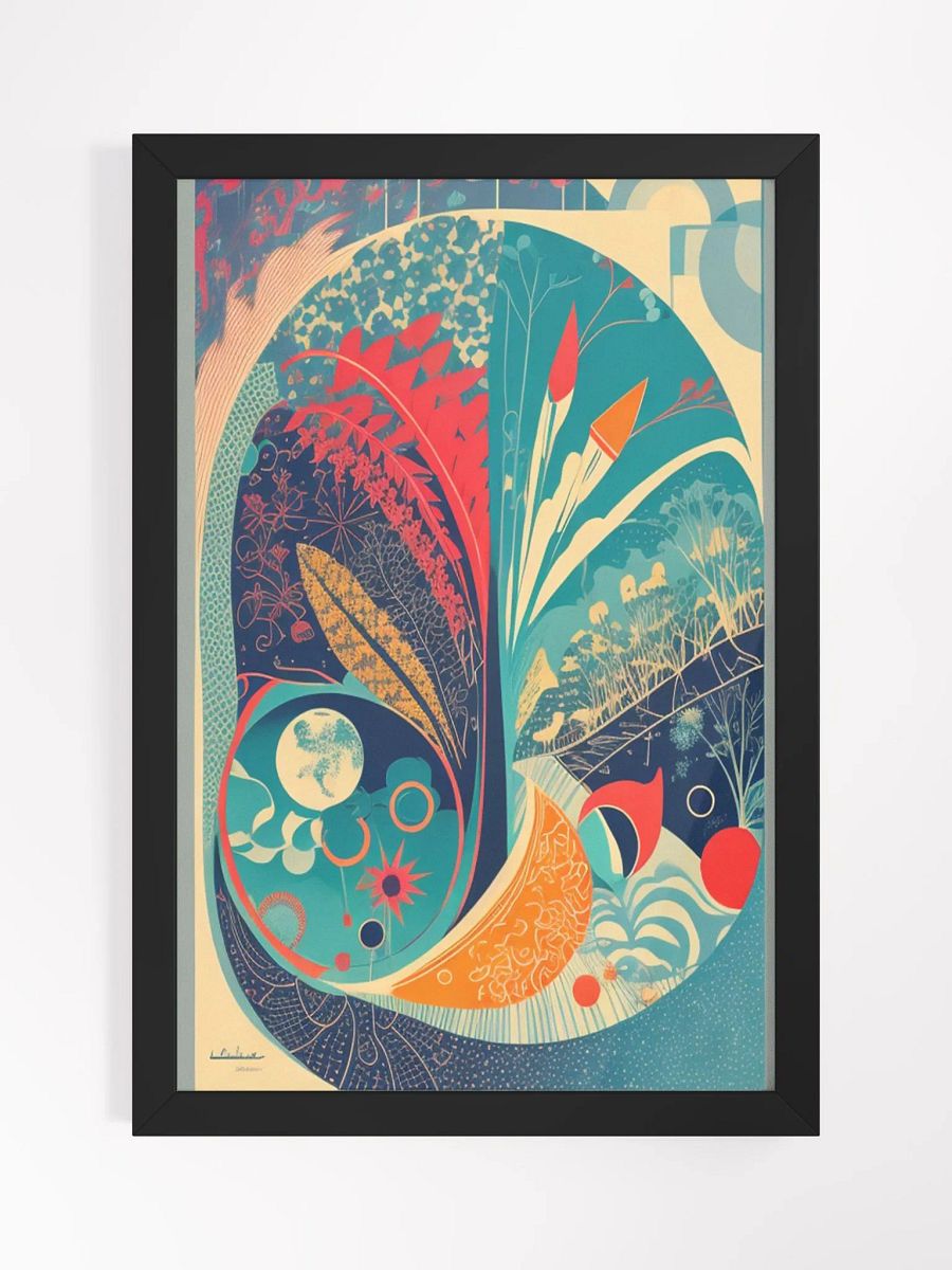Modern Floral-Paisley-Like Art Print product image (1)