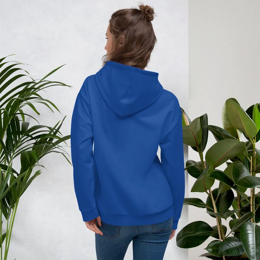 Plain Ocean Blue True Summer Unisex Recycled Polyester Heavyweight Premium Hoodie by Treasure Pie product image (12)