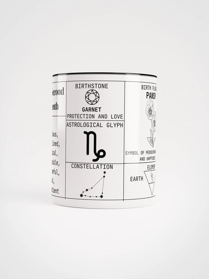 Capricorn Zodiac Ceramic Mug product image (2)