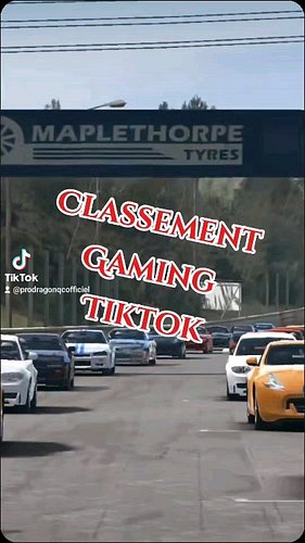 Classement gaming tiktok #realracing3 #Ladragonaztv #prodragonqc #carxstreet