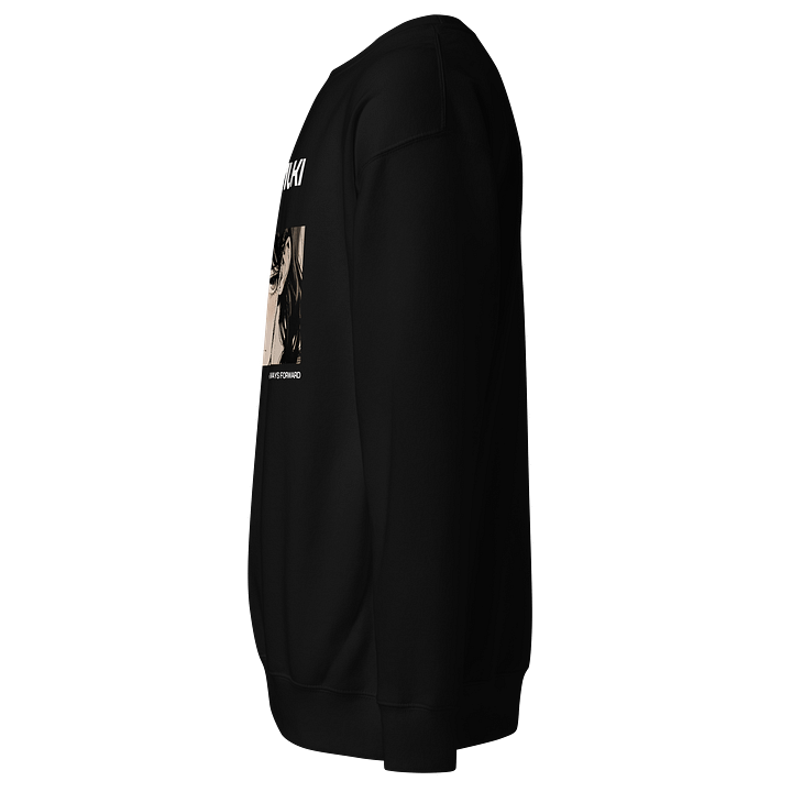 Japanese Kanji Sweatshirt – “Always Forward” Positive-Mindset Pullover Dark product image (7)
