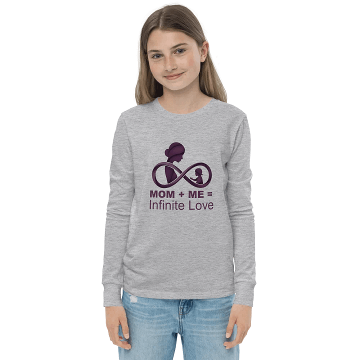 Mom + Me = Infinite Love | Mother's Day Long sleeve T-Shirt for Moms & Kids product image (2)