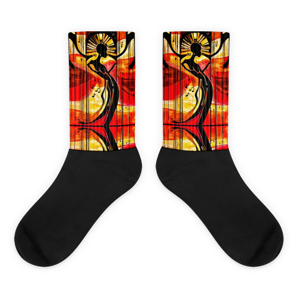 "Killing Me Softly" Painted Socks product image (2)