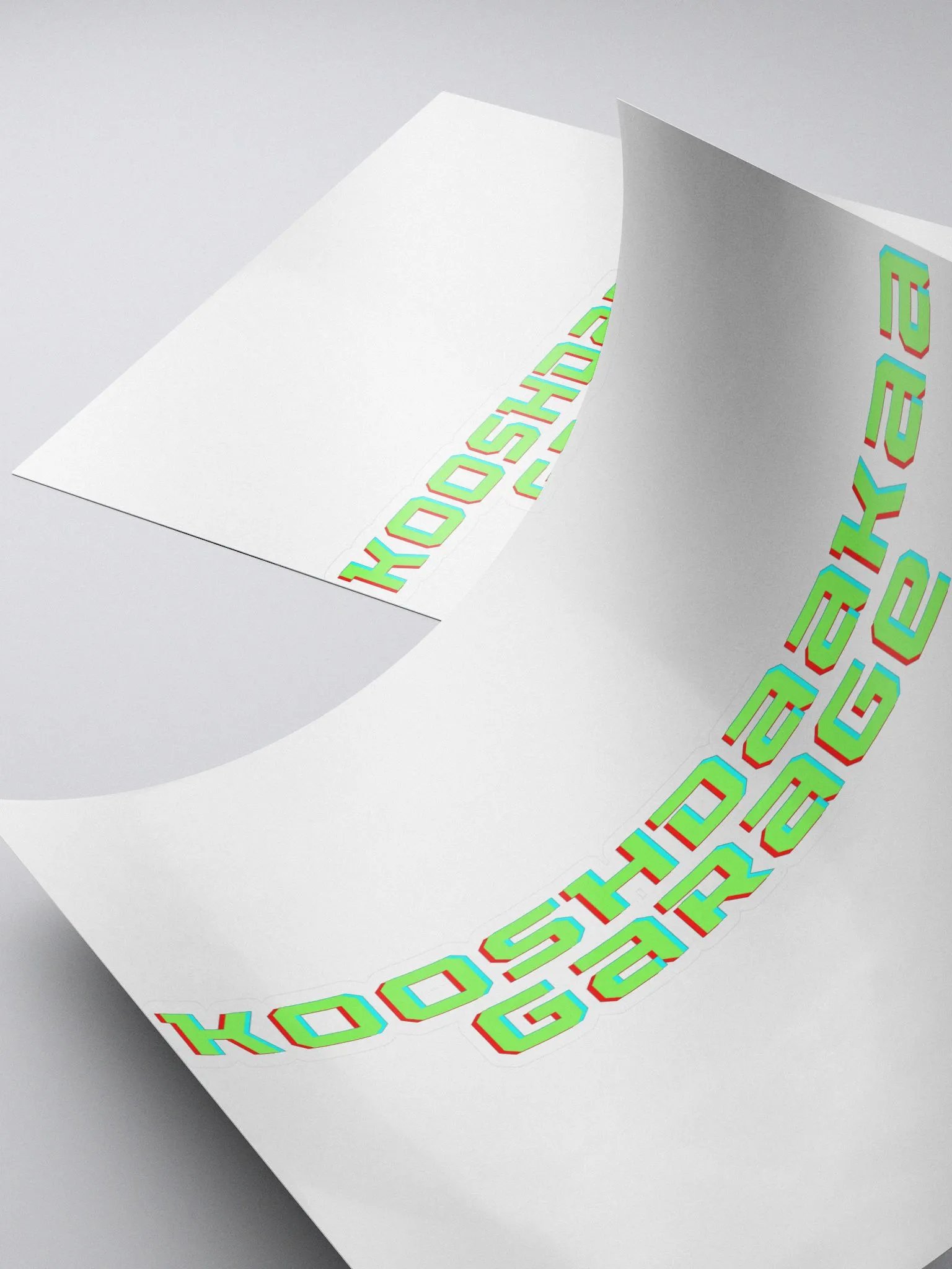 Kooshdaakaa Garage Kiss Cut Sticker product image (4)