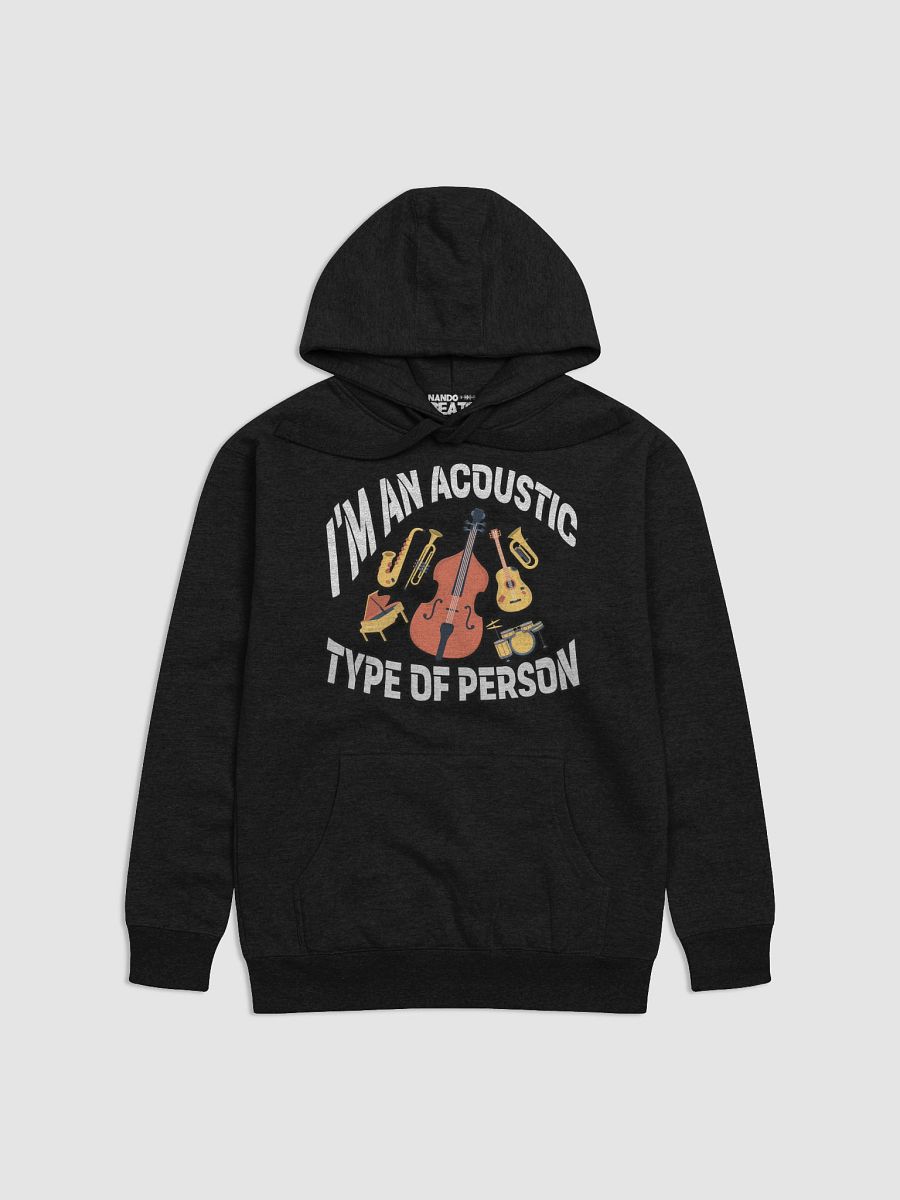 I'm an Acoustic Type of Person Funny Hoodie product image (1)