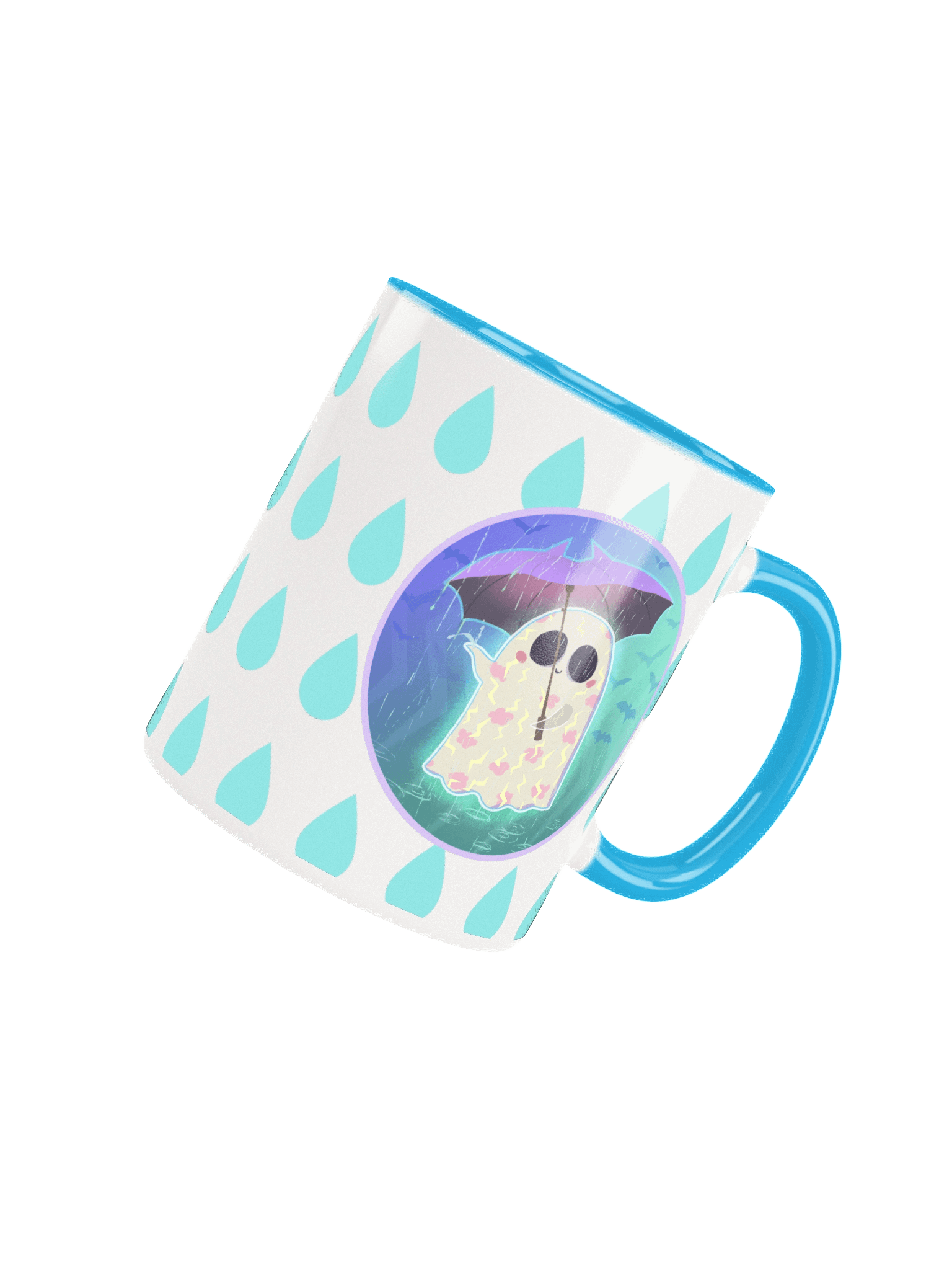 Pastel Little Ghost in the Rain - Ceramic Mug product image (15)