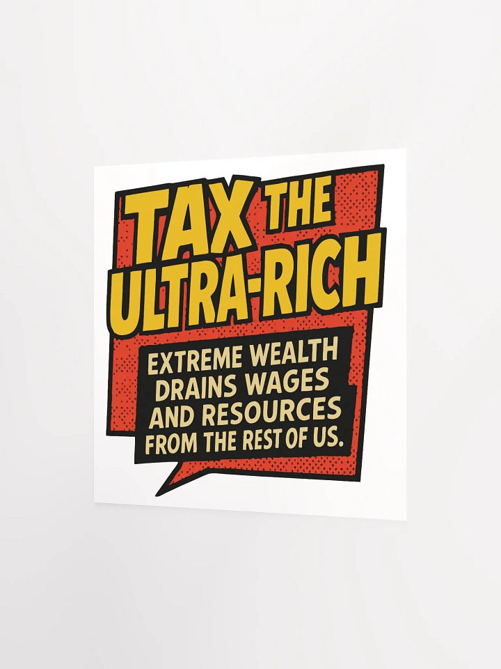 Tax the Rich Manifesto Matte Poster product image (9)