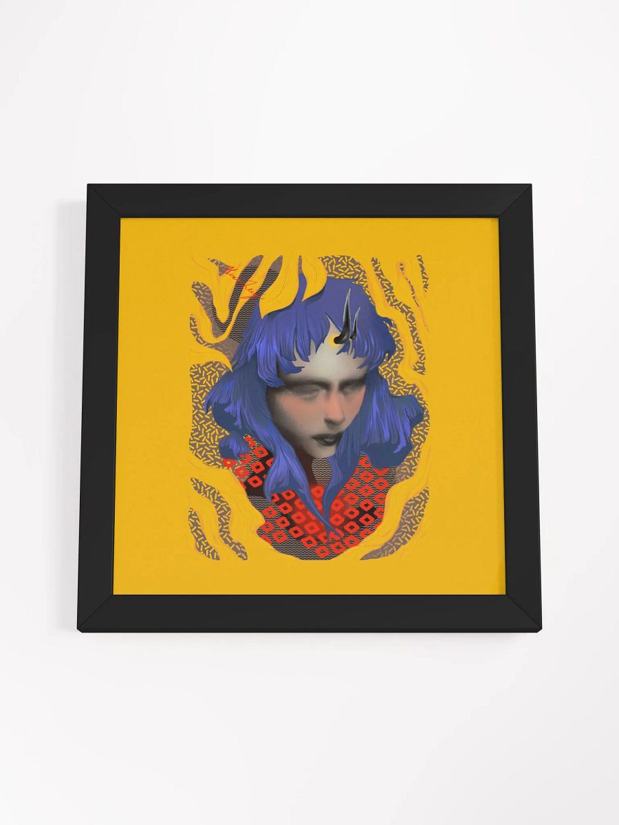 Something Strange, Charming and Blue Square Framed Matte Print product image (56)