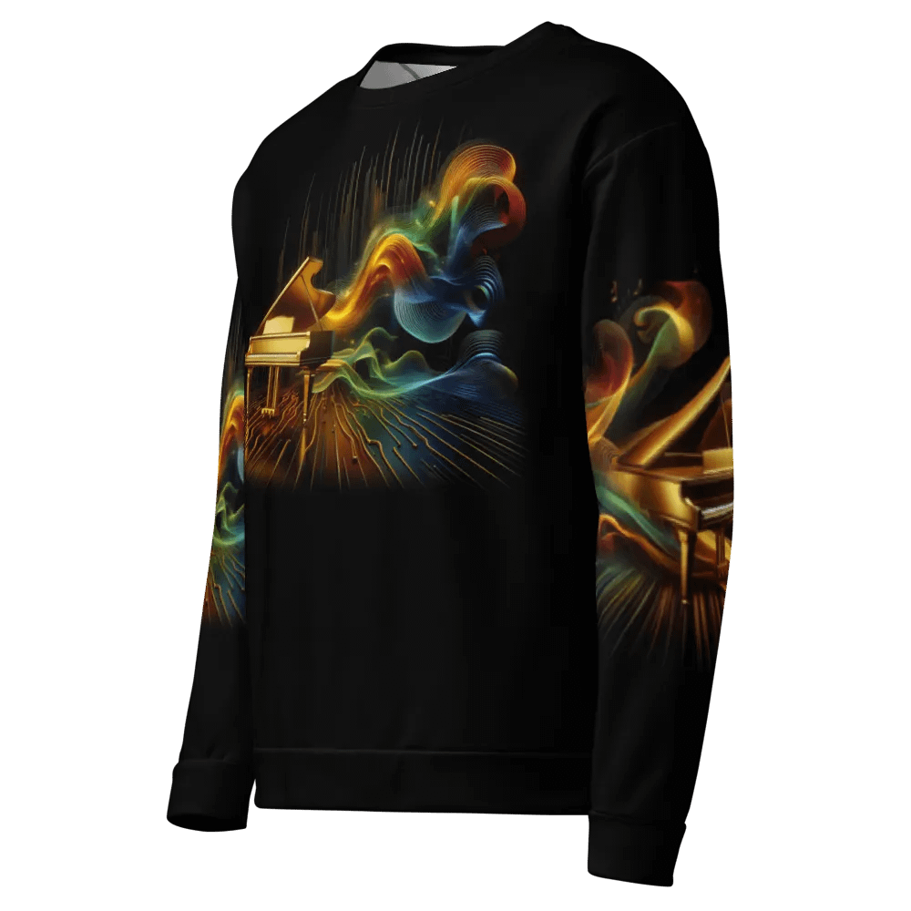 Golden Piano Musical Instrument - All-Over Unisex Sweatshirt #6 product image (7)