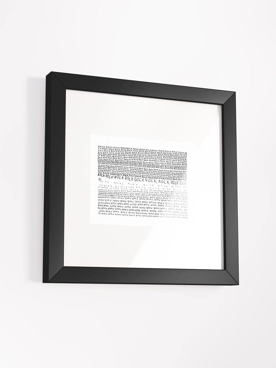 ROCKrock Panel Card Print Framed product image (3)