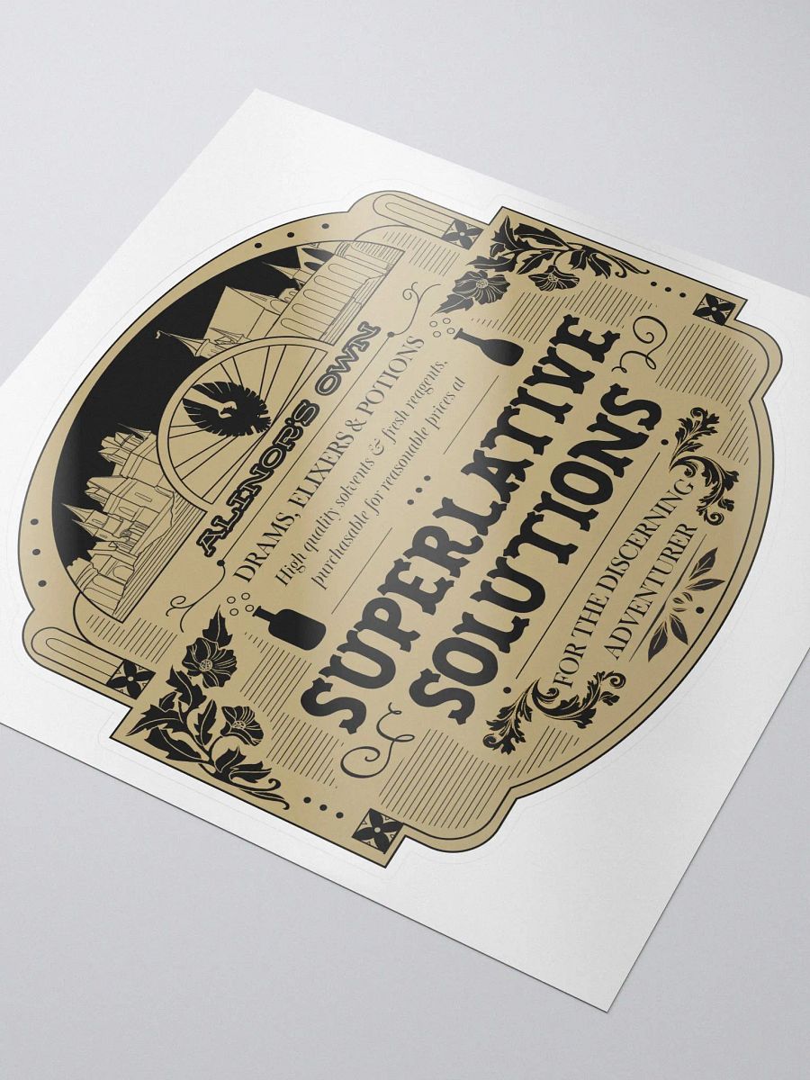 Alinor Apothecary Vintage Label Sticker product image (3)