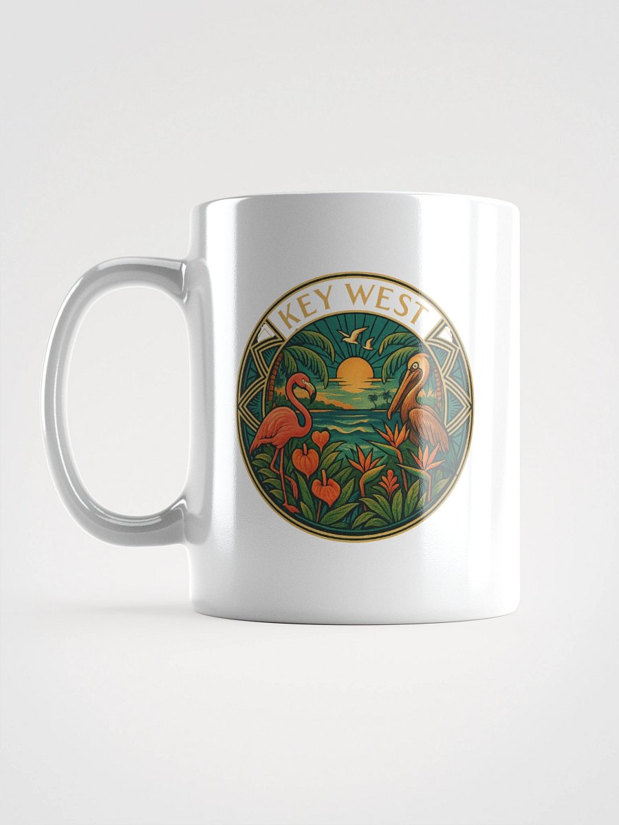 Key West Ceramic Mug with Pelican and Flamingo product image (2)