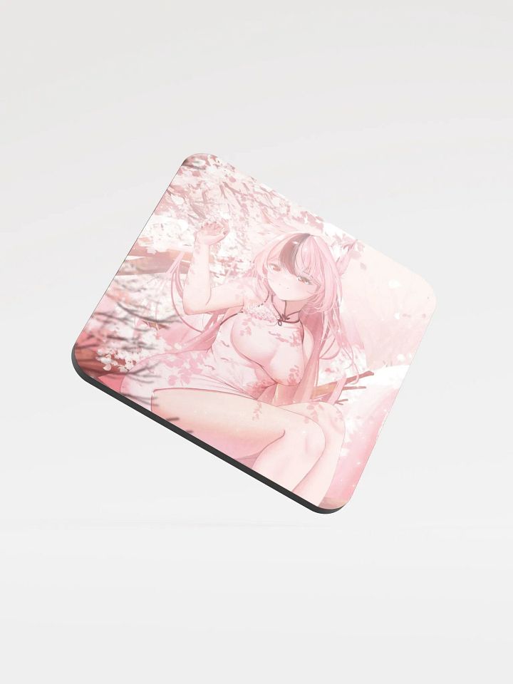 Whimsical Fox Spirit Cork Coaster product image (1)