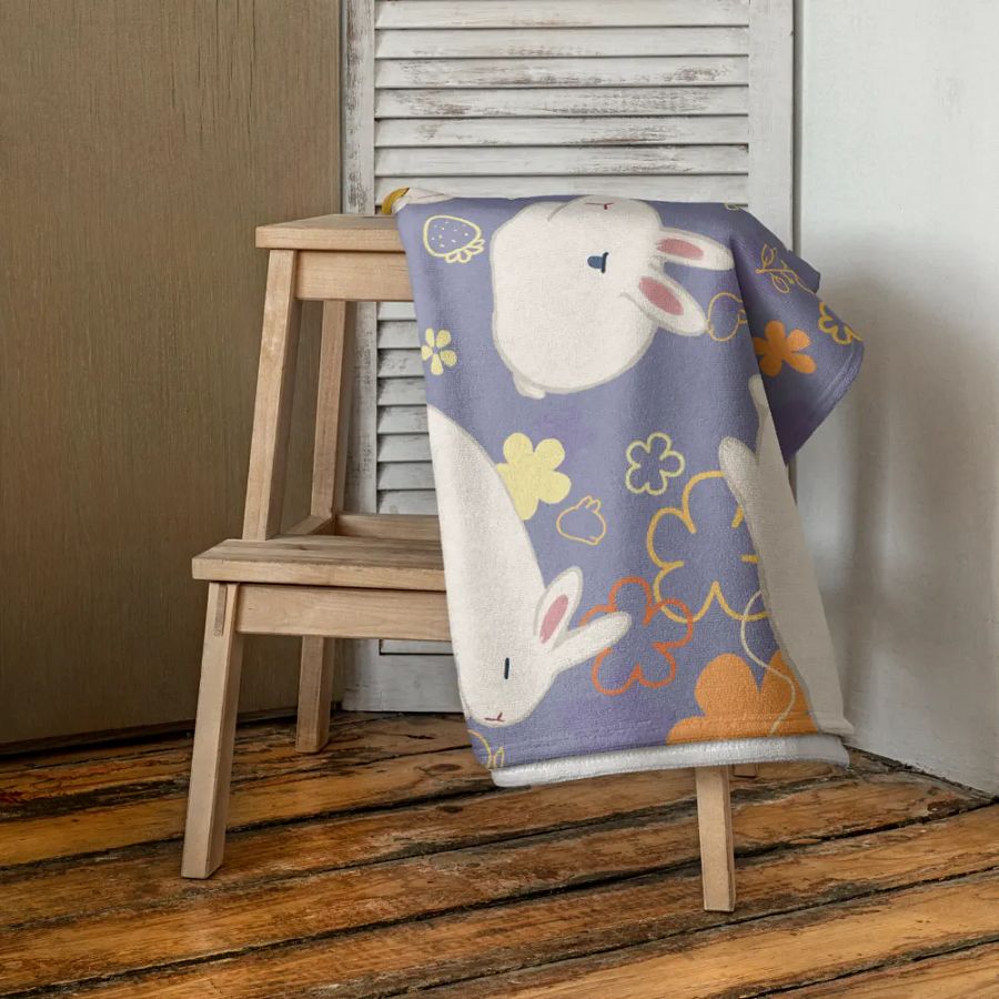 Bunny Boss Maru Bath Towel product image (4)