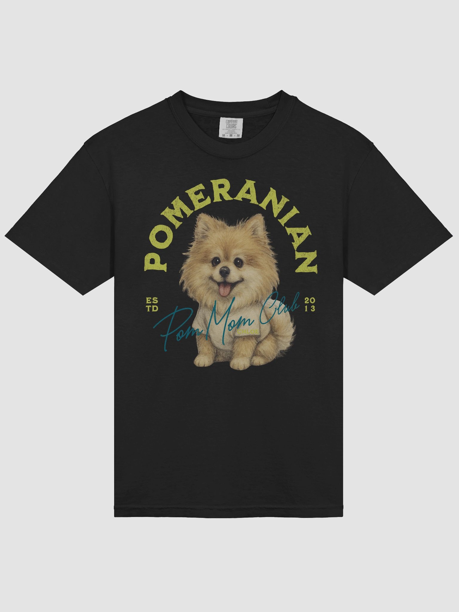 Pomeranian Tshirt Yellow product image (161)