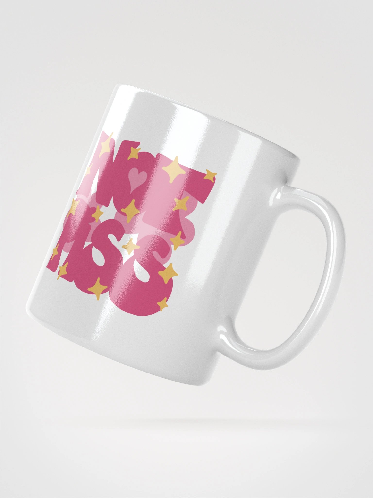 super normal cute pink design on a mug product image (6)