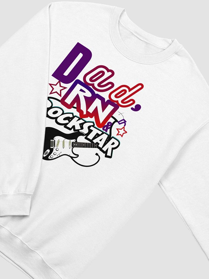 Rockstar Dad Graphic Crewneck Sweatshirt product image (15)
