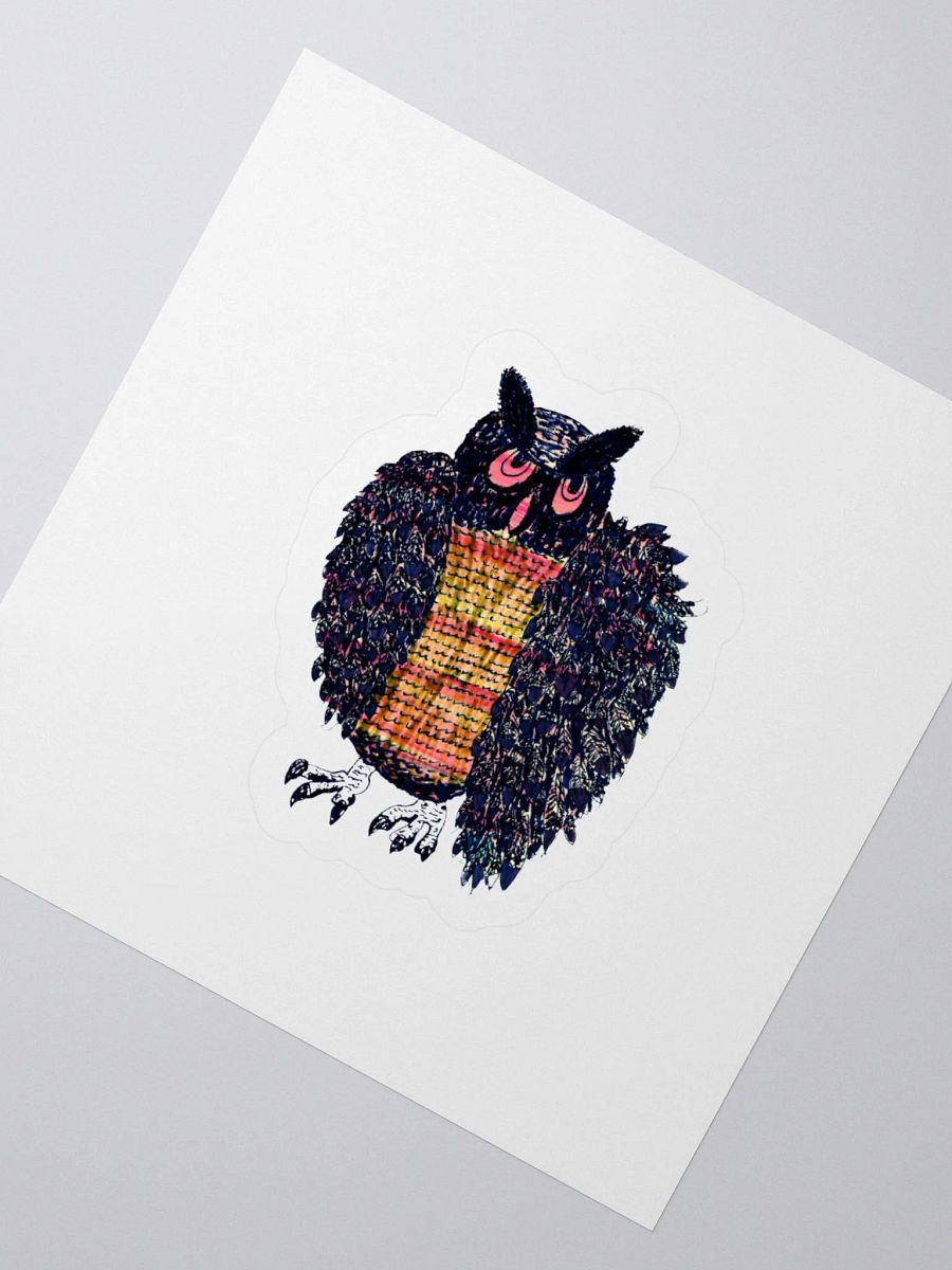 Vibrant Owl Kiss Cut Stickers product image (3)