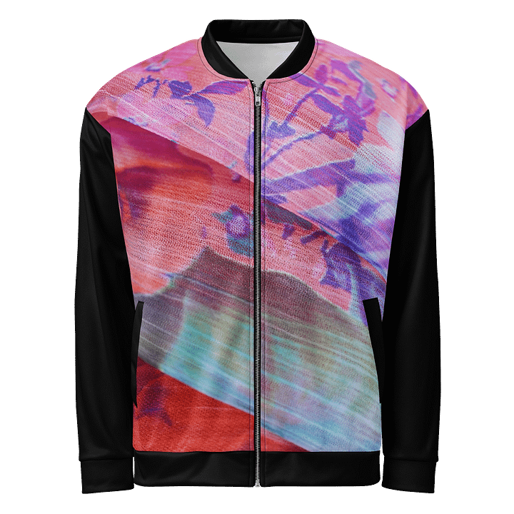 Paradise Breeze Black All-Over Print Bomber Jacket product image (1)