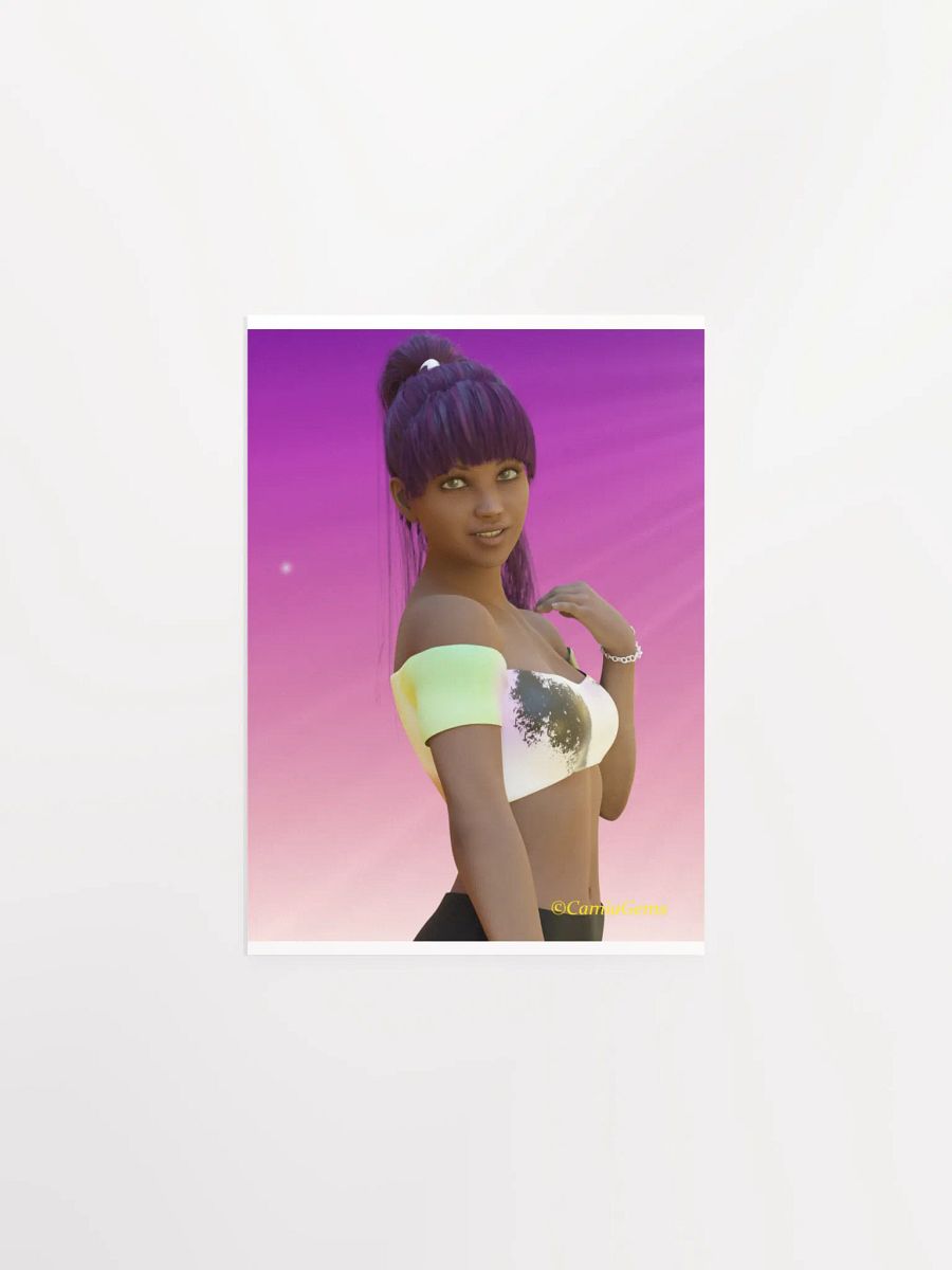 Vibrant Ponytail Off-Shoulder Poster product image (7)