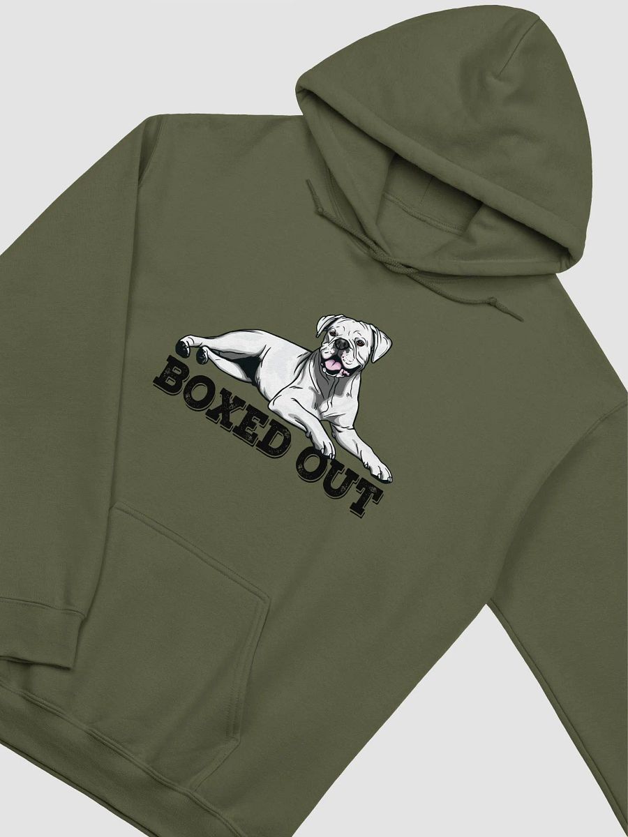 Boxed Out Hooded Sweatshirt of a Boxer Dog(White) | Funny Hoodie for Boxer Paw-rents product image (17)