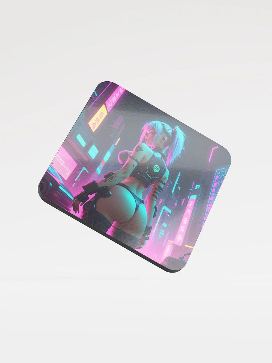 Neon City Nights Cork Coaster product image (1)