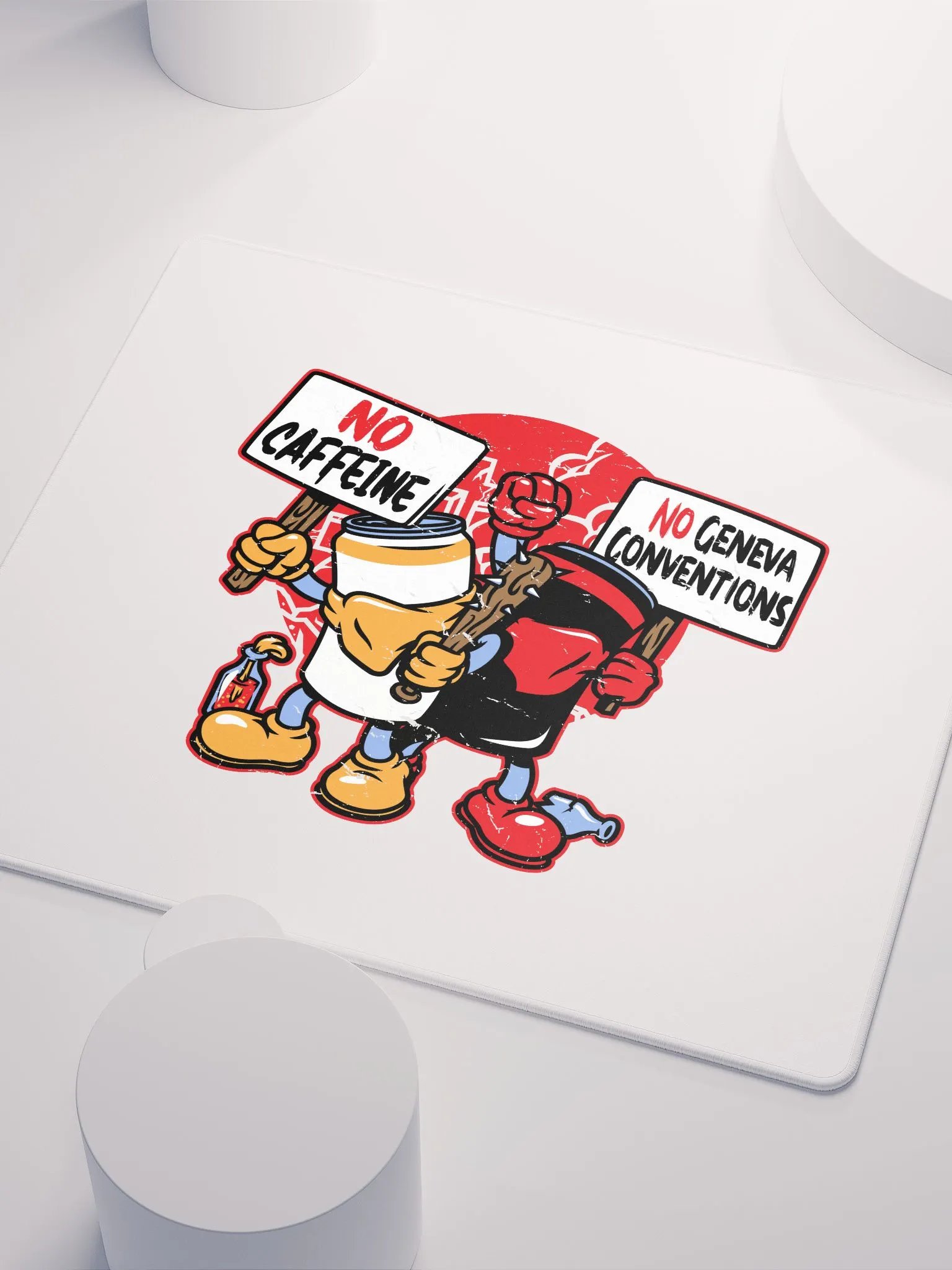 No Caffeine No Geneva Conventions Mousepad product image (3)