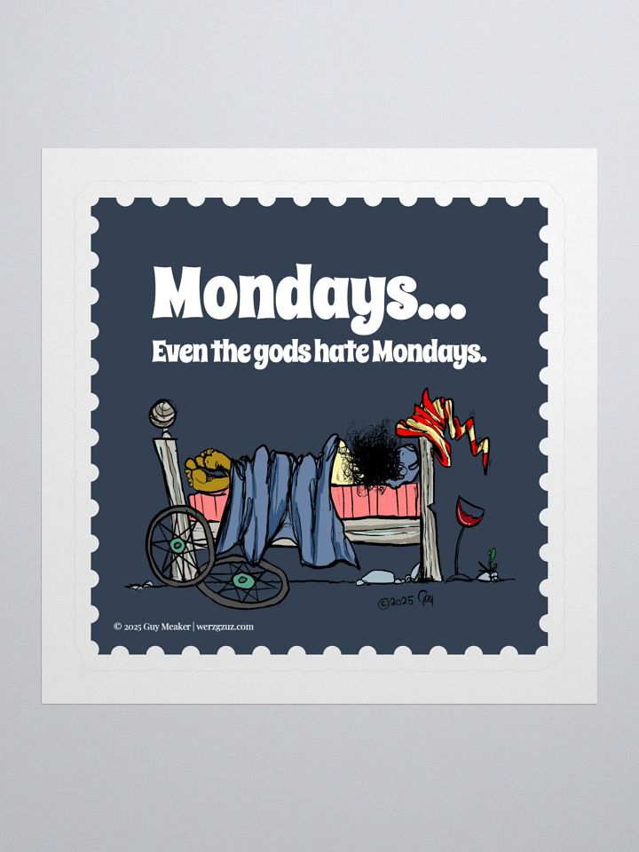 Mondays Suck Kiss Cut Stickers product image (1)