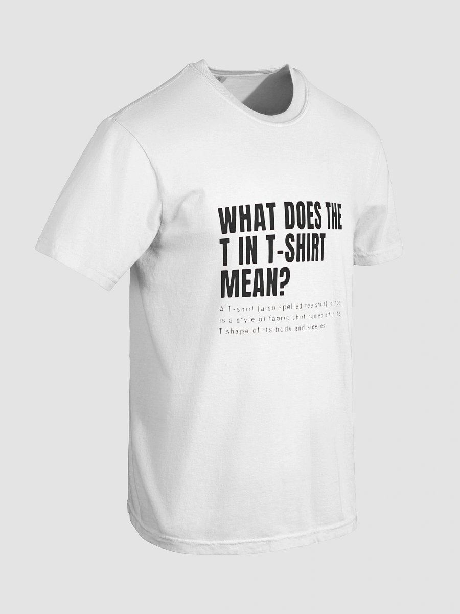 What Does The T in Tshirt Mean T-Shirt product image (18)