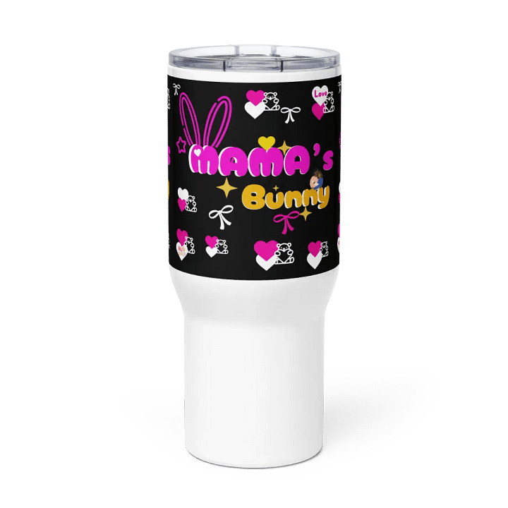 Mama's Bunny Stainless Steel Vacuum Travel Mug with Leakproof lid & Straw & Handle. Drinking Cup for Home Office School. product image (2)