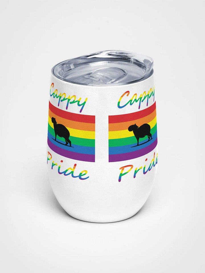 Rainbow Capybara Wine Tumbler | EU&US product image (1)