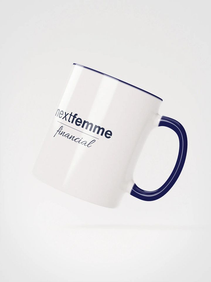 Repeated Ceramic Mug with Navy Logotype product image (2)