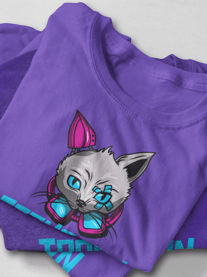 Cyberpunk Feline Fusion Town town YXE Logo Design product image (2)