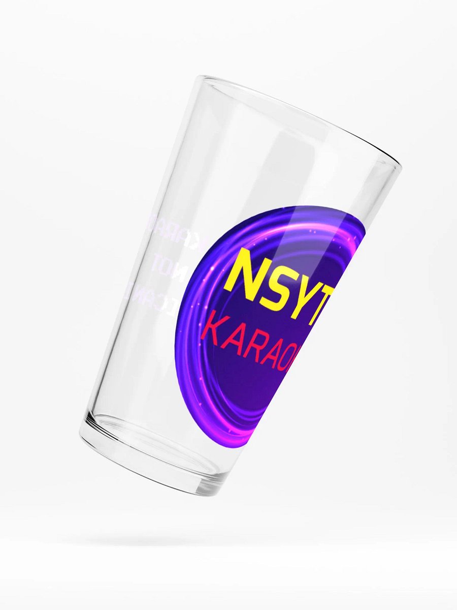 Nsyte karaoke pint glass product image (5)