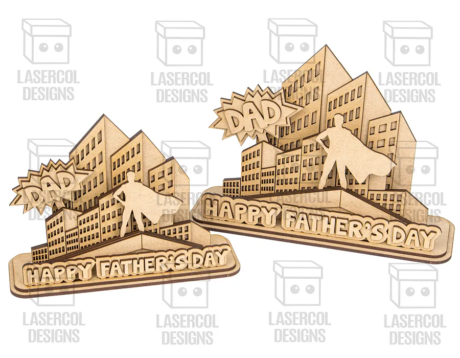 Father's Day Comic Gift Plaque (2 Sizes) - Laser Cut Files product image (2)