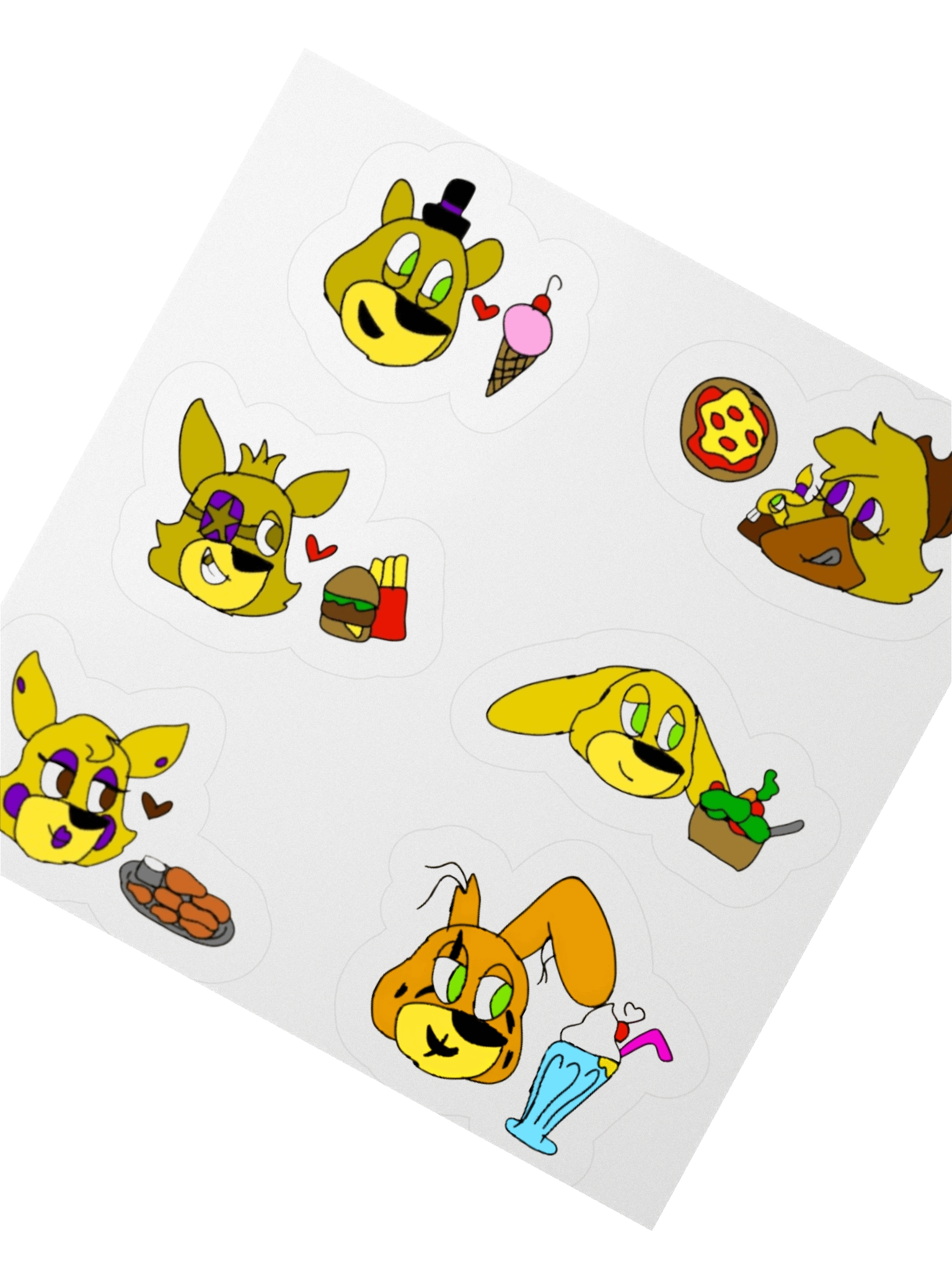 The Spring Crew Fav Foods Kiss Cut Stickers Set product image (6)
