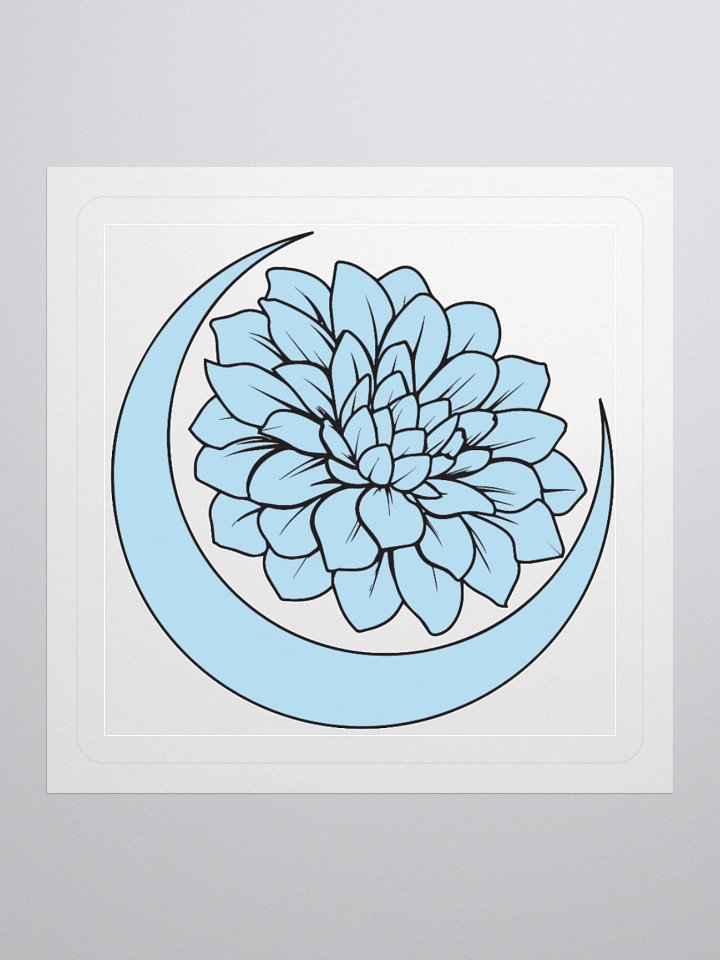 Moondahilia Logo Sticker Moonrise Blue product image (1)