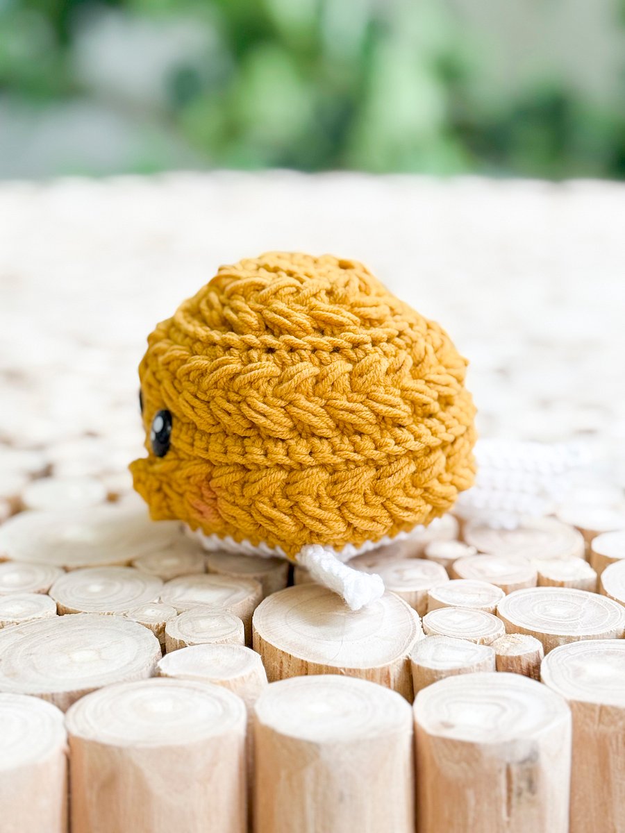 Easy Crochet Pufferfish Pattern | Textured Low-Sew Amigurumi product image (8)