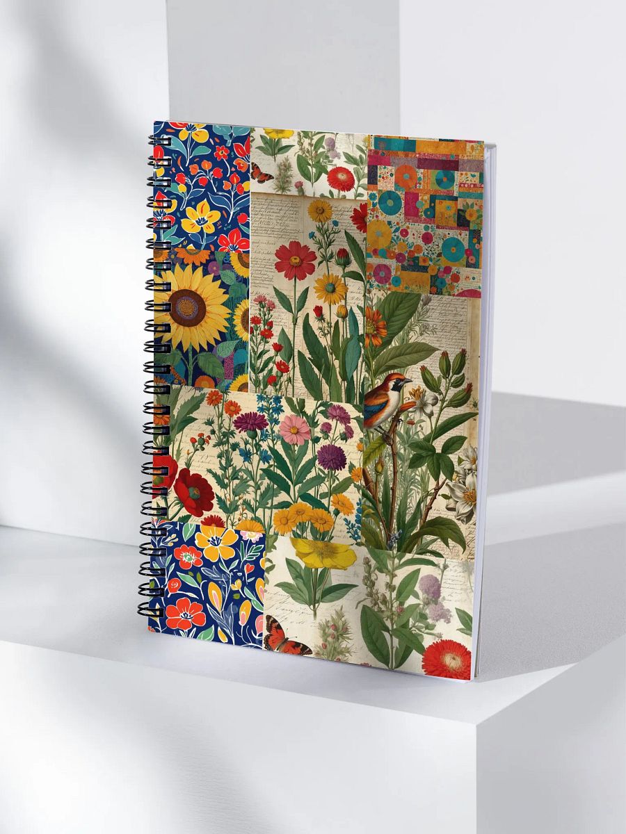 Floral Fusion Spiral Notebook product image (4)
