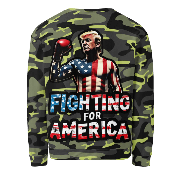 Sweatshirt: Trump, Fighting for America product image (2)