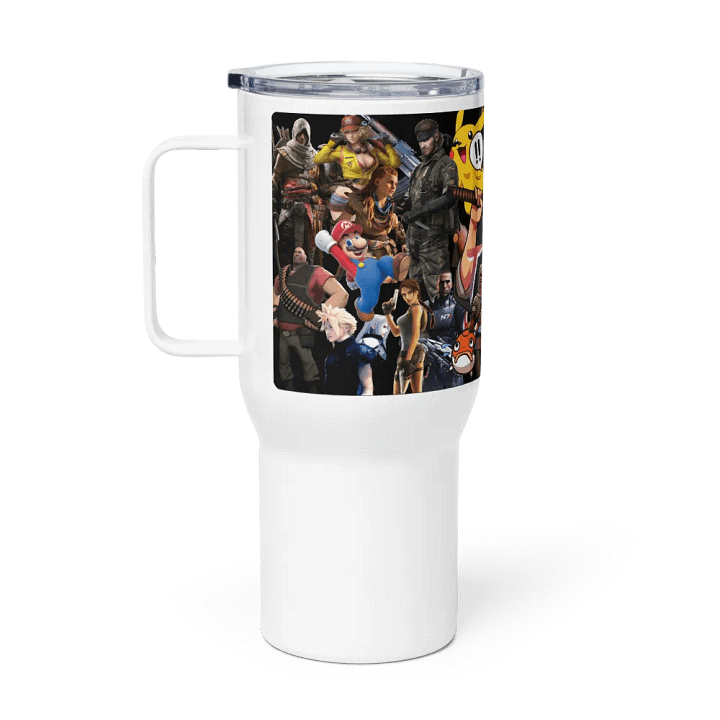 Gamer's Iconic Heroes Travel Mug product image (1)