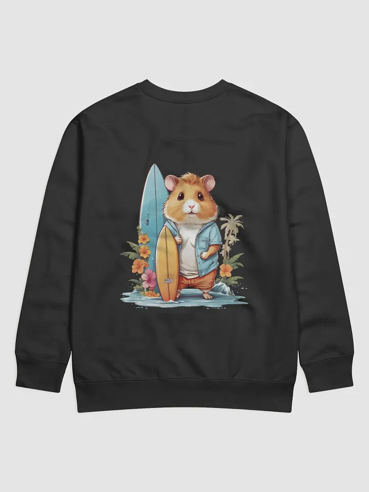Surfing Hamster Cotton Premium Sweatshirt product image (12)