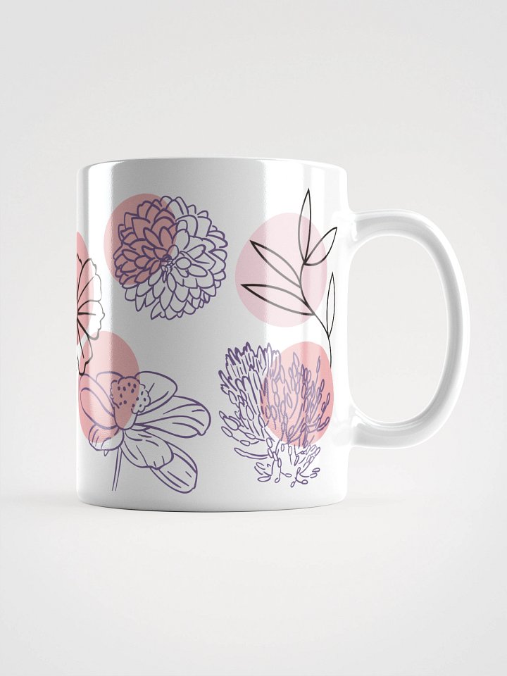 Mug Blanc - Aura Florale - Cadeau Floral Stylisé product image (1)